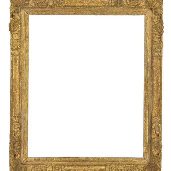 French 17th Century Louis 13th Flower Corner Frame