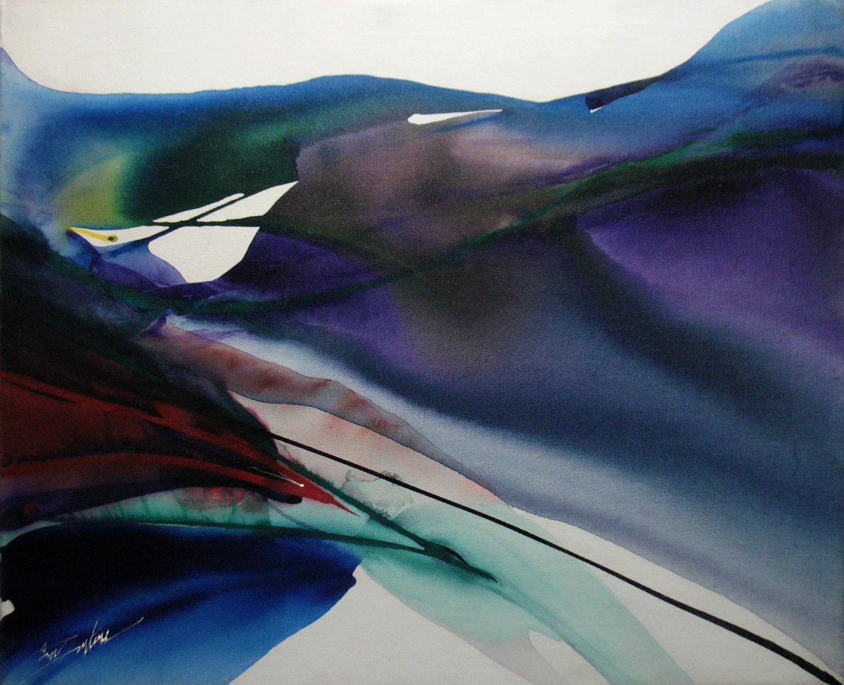An Abstract Painting by Paul Jenkins