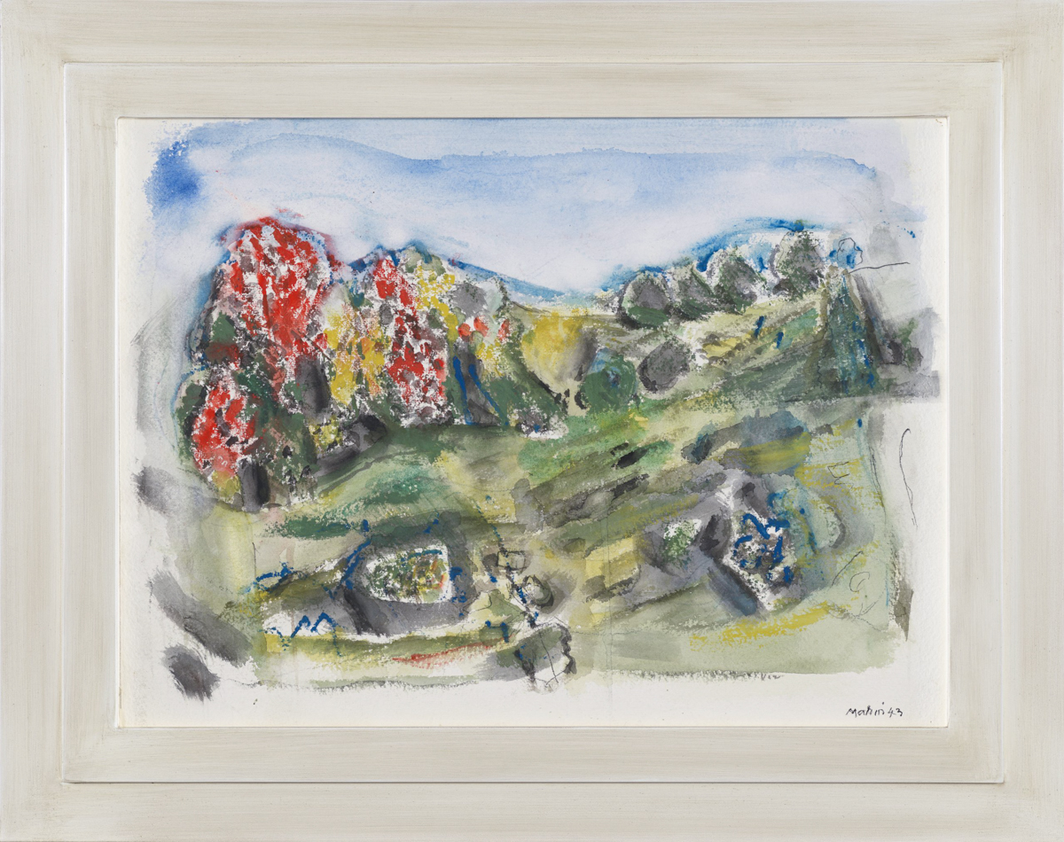 Autumn Hillside Cape Split by John Marin Framed by Lowy