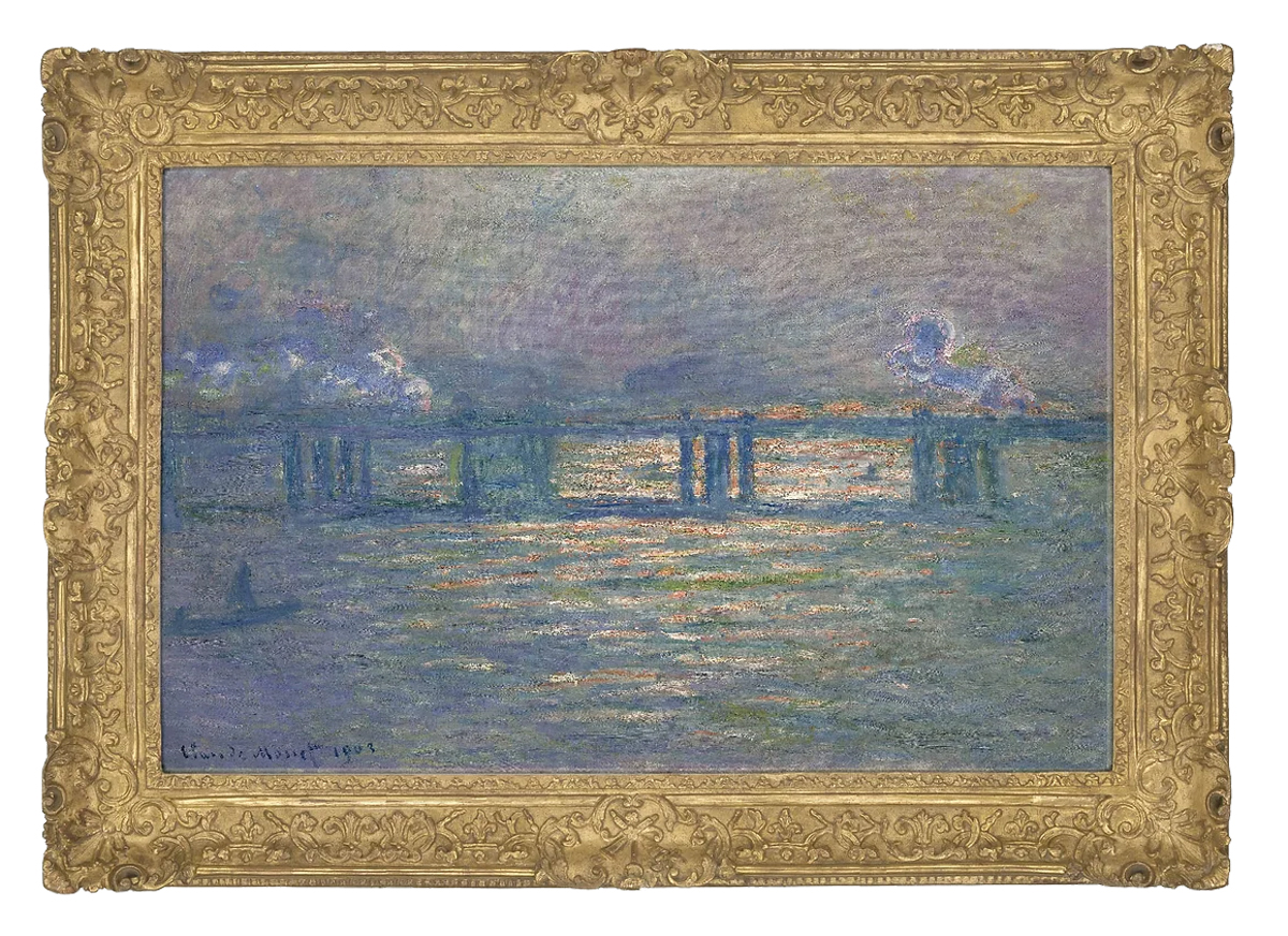 Charing Cross Bridge by Claude Monet Framed by Lowy