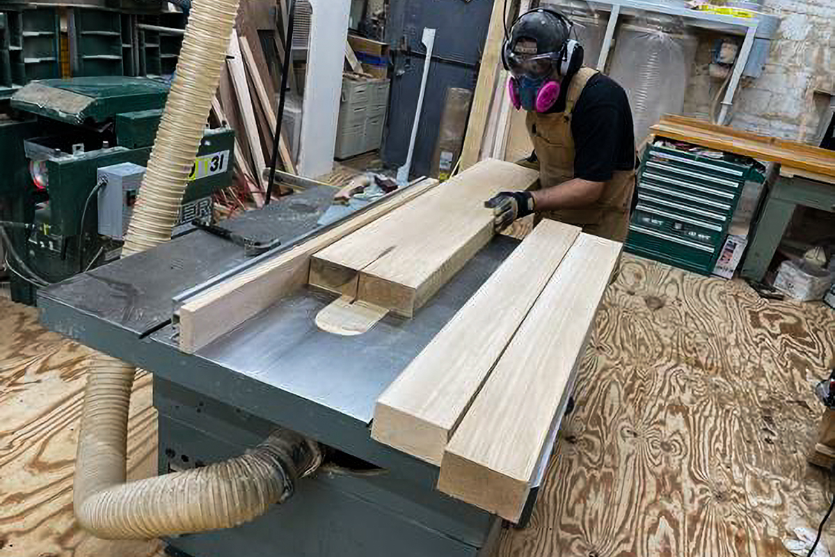 Cutting Wood for the Frame