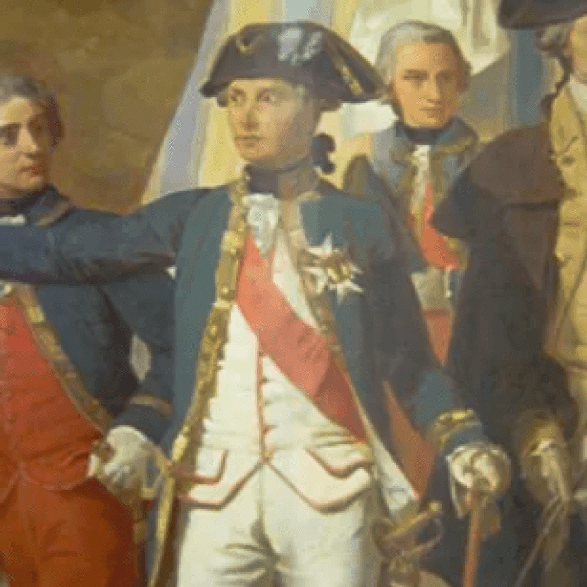 Section of a Large Painting Prior to Conservation