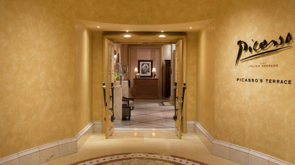 Entrance to Picasso Restaurant at the Bellagio Hotel and Casino