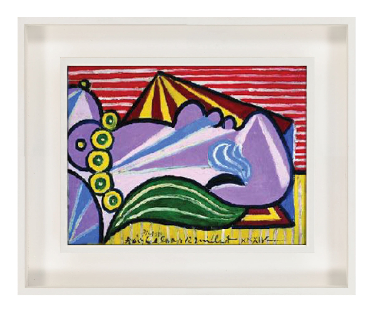 Head of a Sleeping Woman by Pablo Picasso Framed by Lowy