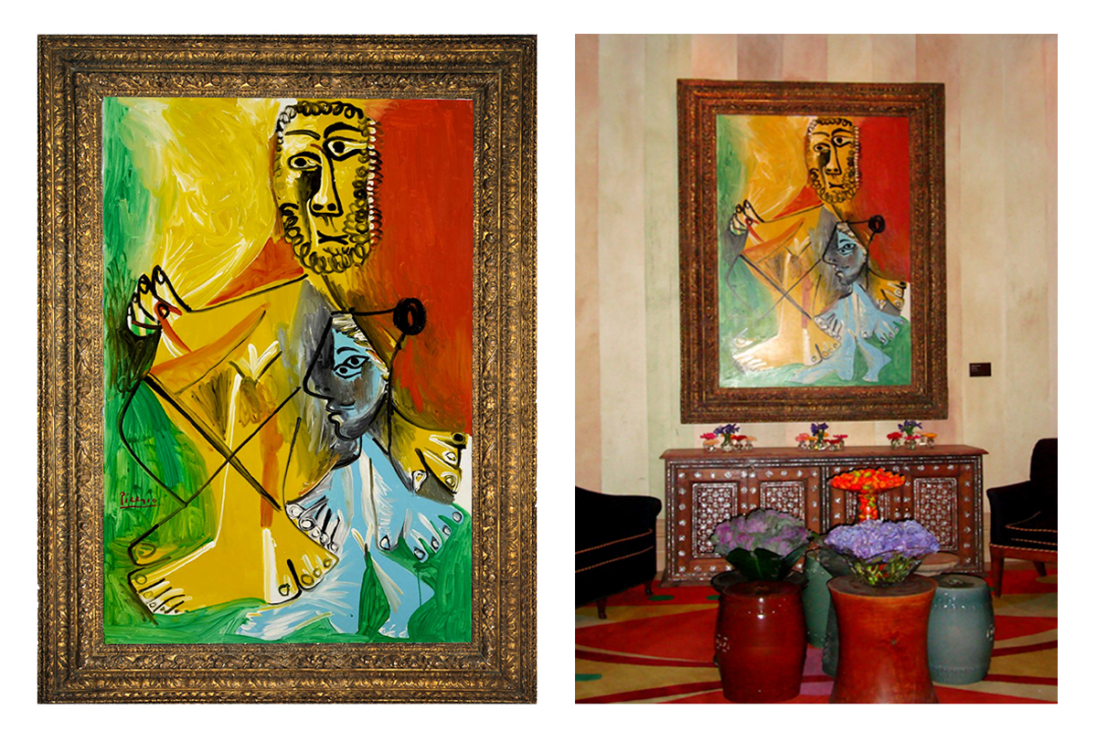 Homme et Enfant by Pablo Picasso Framed by Lowy