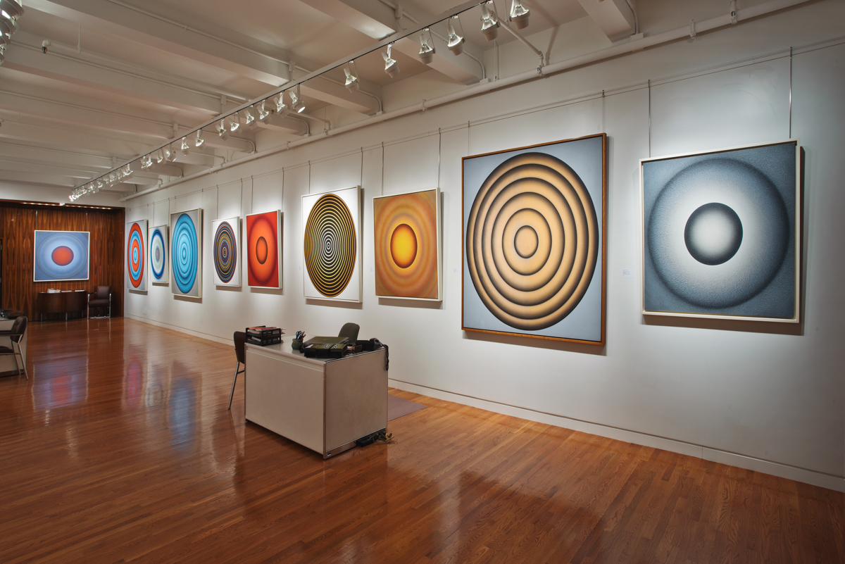 Interior of D. Wigmore Fine Art During Tadasky Exhibition