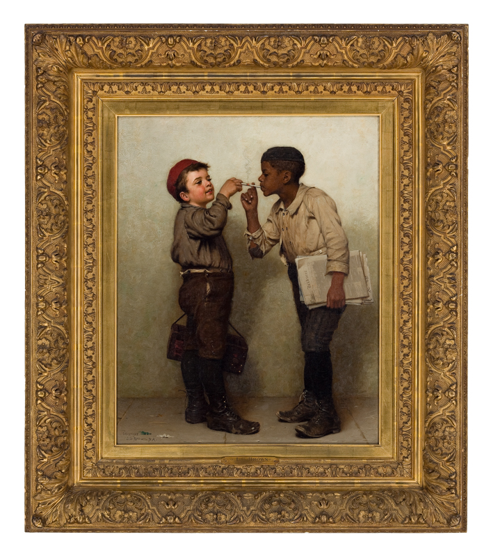 Lowy Art Reproduction in a Reproduction Antique Frame