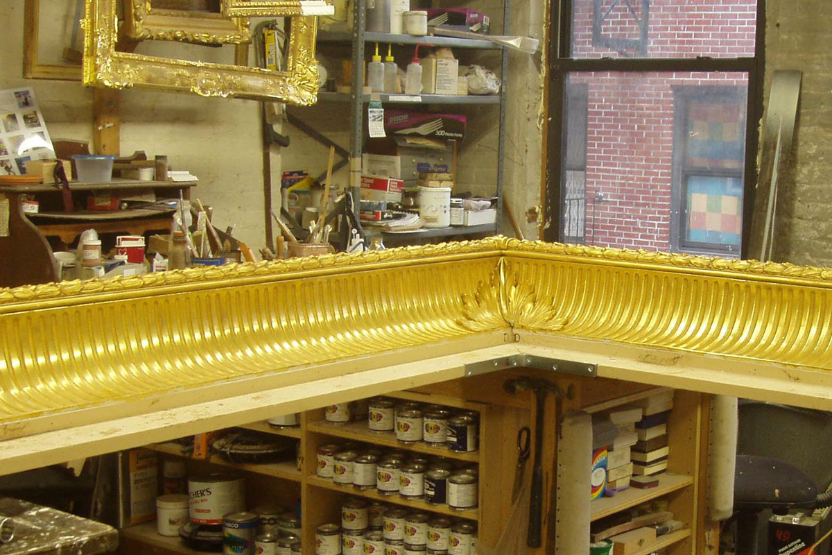 Custom Frame Being Made by Lowy for a Large Bierstadt Painting