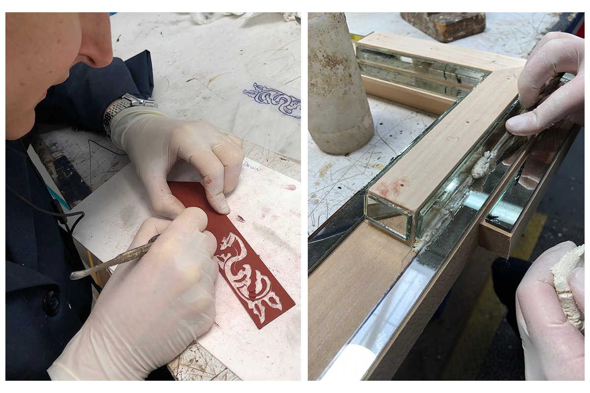 Lowy Fabricating Reproduction Mirrored Frame