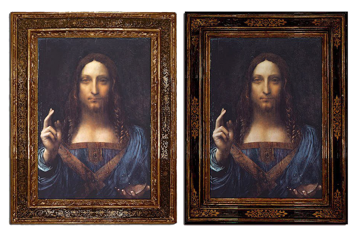 Frame Considerations for Salvator Mundi by da Vinci
