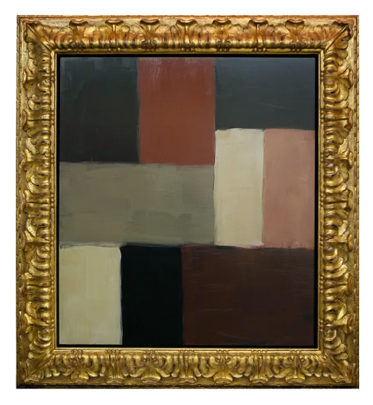 Maroon Pink White by Sean Scully Reframed by Lowy