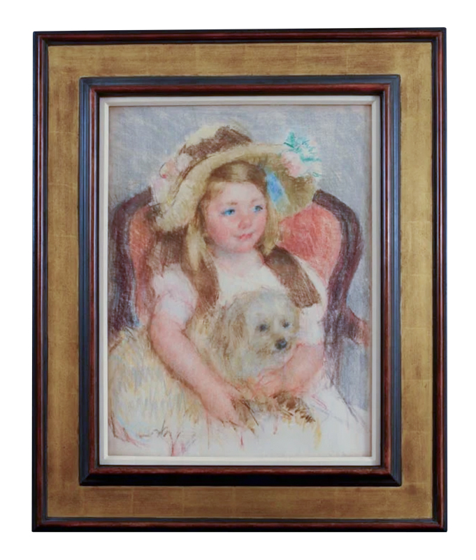 Mary Cassatt Counterproof Framed by Lowy for Adelson Galleries Exhibit