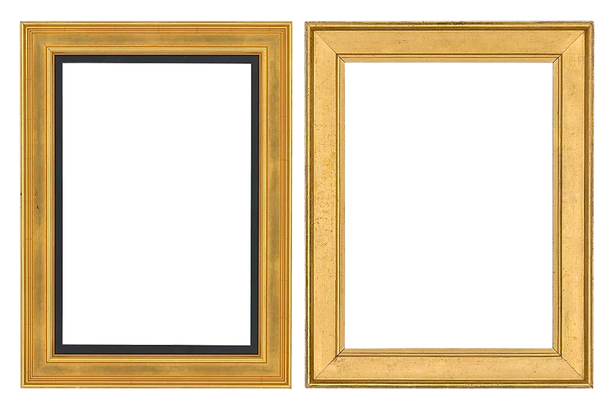 Metal Leaf Frame vs Gold Leaf Frame
