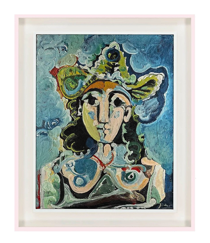 Nu au Chapeau Buste by Pablo Picasso Framed by Lowy