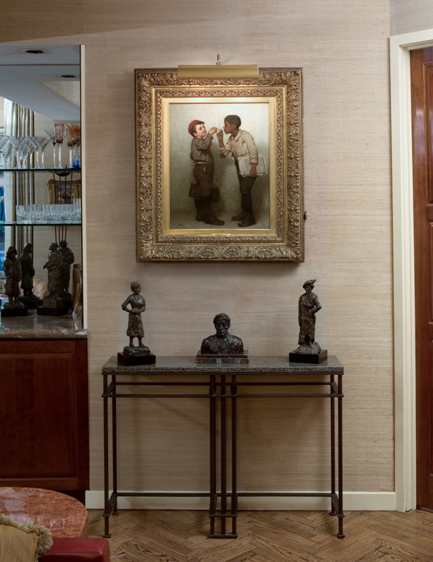 Original Painting in Antique Frame in a Private Residence