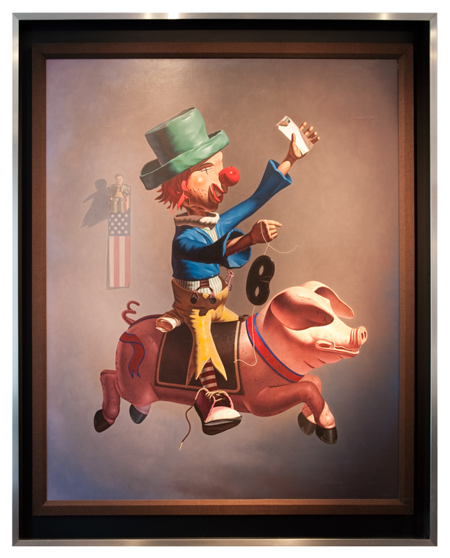 Gary T. Erbe Painting Framed by Lowy
