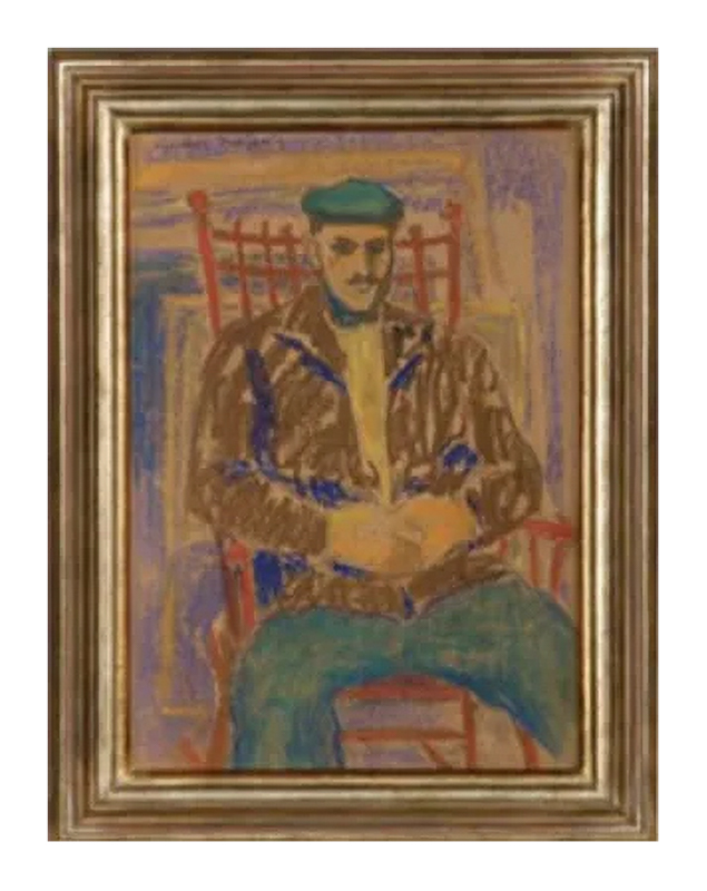 Painting by Gershon Benjamin After Lowy Conservation and Framing