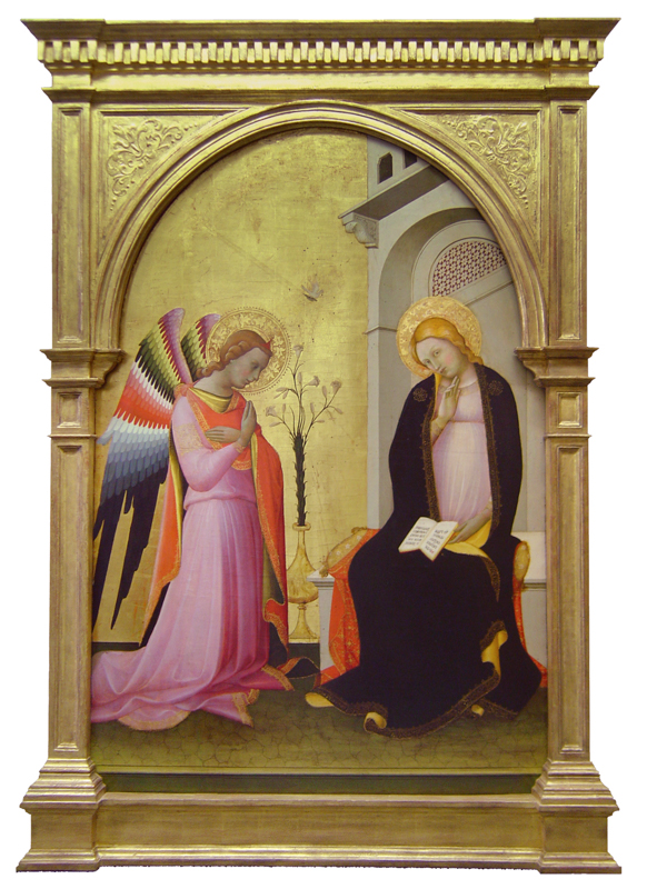 Lorenzo Monaco Panel Painting in Tabernacle Frame