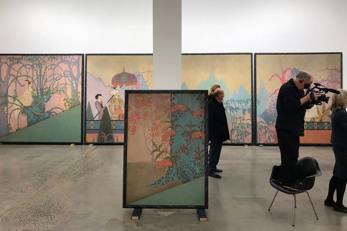 Preview of the Restored and Framed Whitney Studio Mural