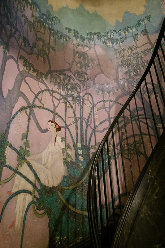 Stairwell of the Whitney Studio During Mural Removal