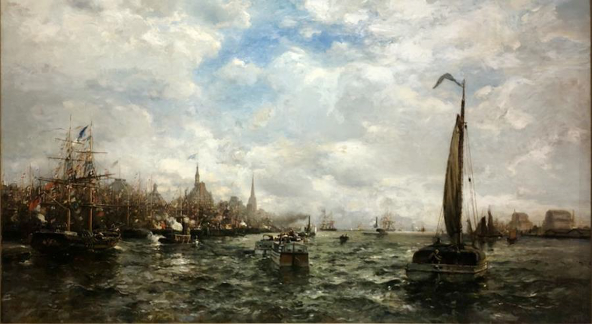 The Queens Birthday May 24th Port of NY by Arthur Quartley