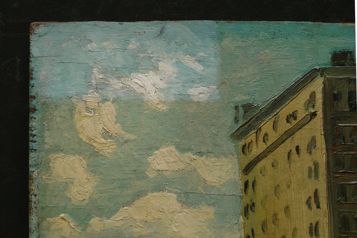 Varnish Removed From the Upper Left Corner of an Oil Painting