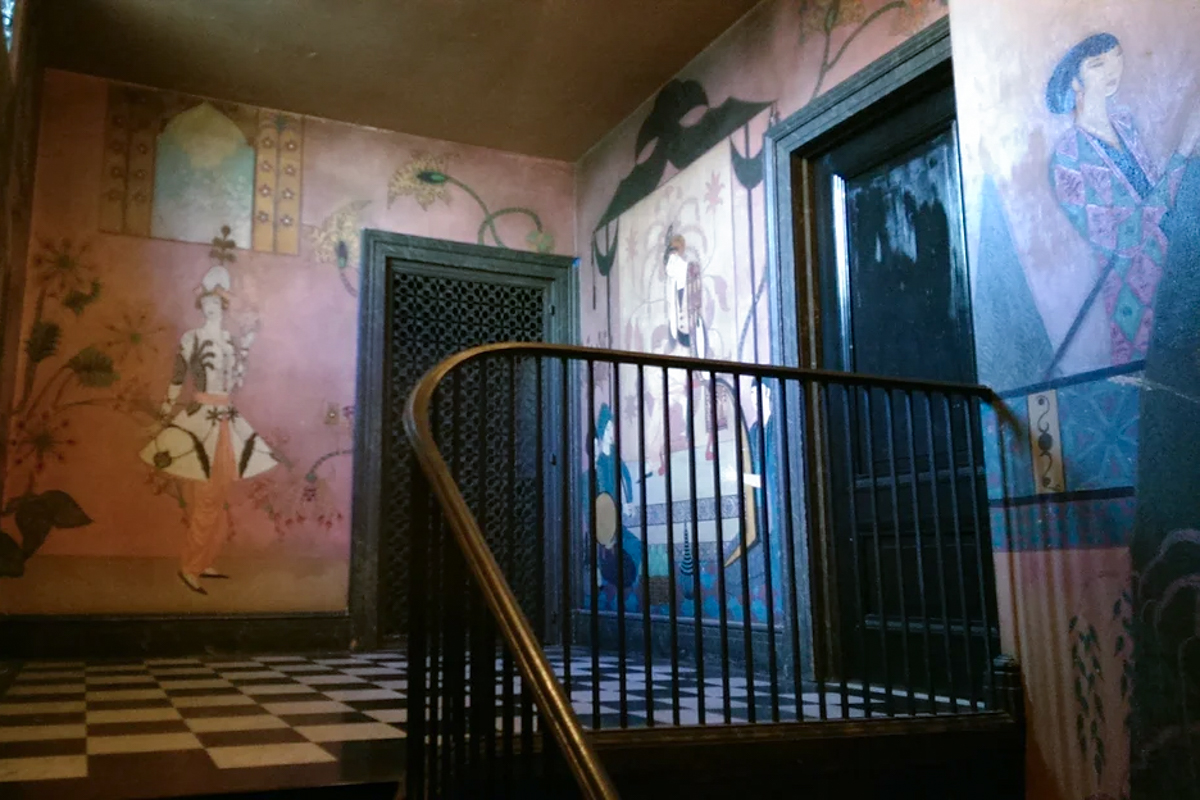 Whitney Studio Mural In Situ Featuring Gertrude Vanderbilt Whitney
