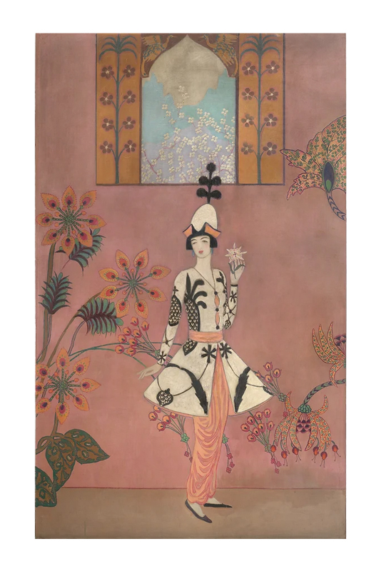 Whitney Studio Mural of Gertrude Vanderbilt Whitney in Sorceress Costume