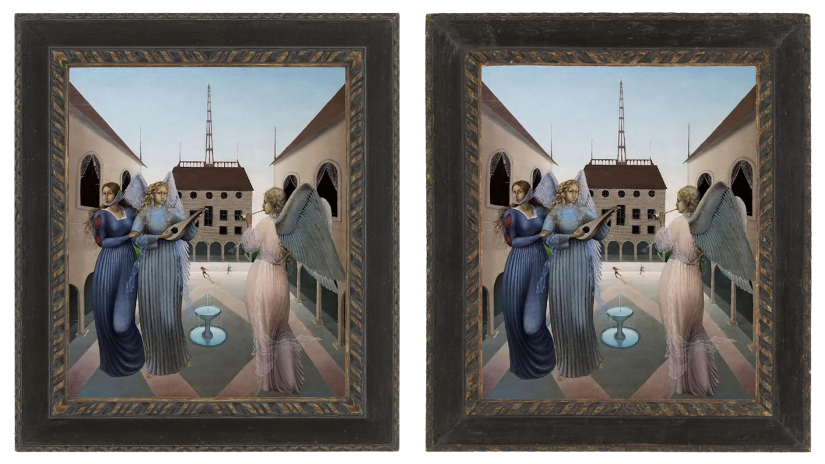 Lowy Antique Reproduction Frame (left) and Original 17th Century Frame (right)