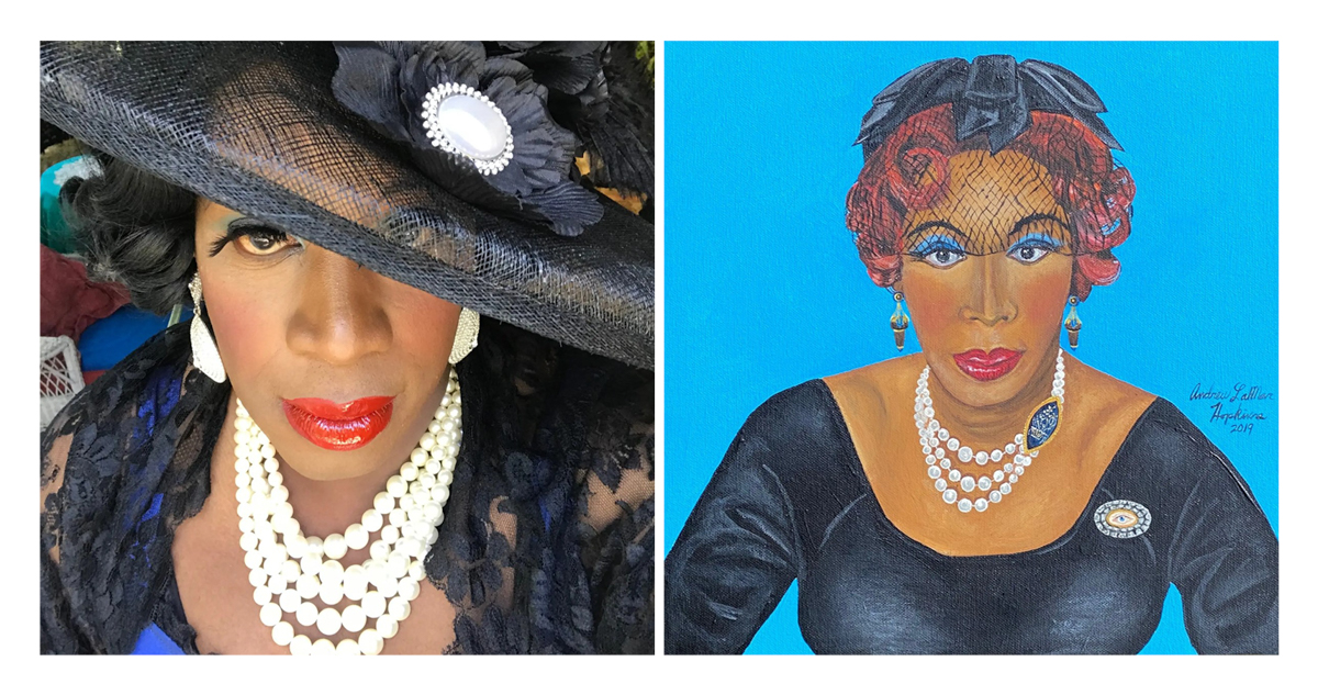 Photograph of Desiree Josephine Duplantier and Self-portrait of Desiree Josephine Duplantier by Andrew LaMar Hopkins