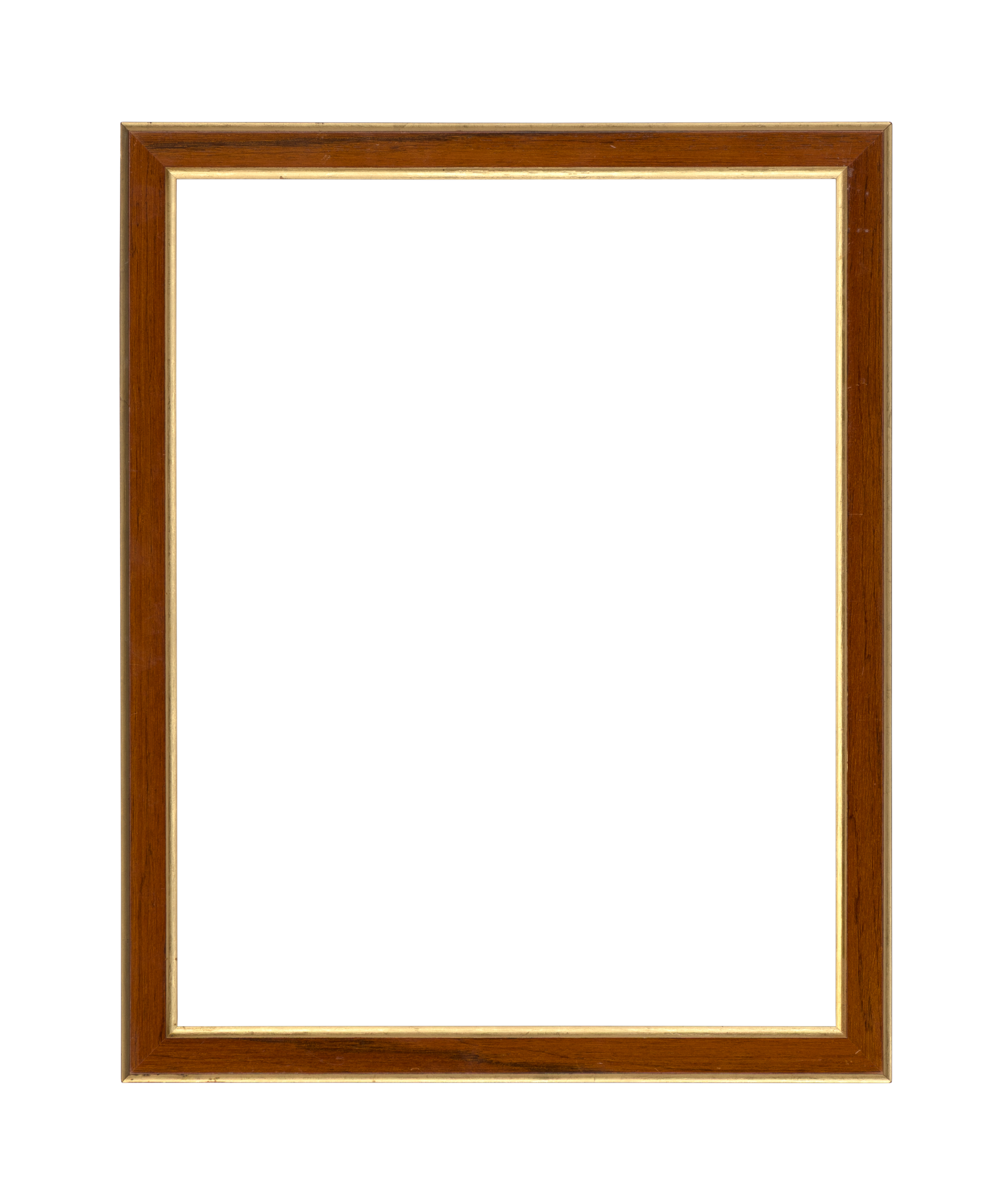 American 20th Century  Modern Molding  Brown Frame