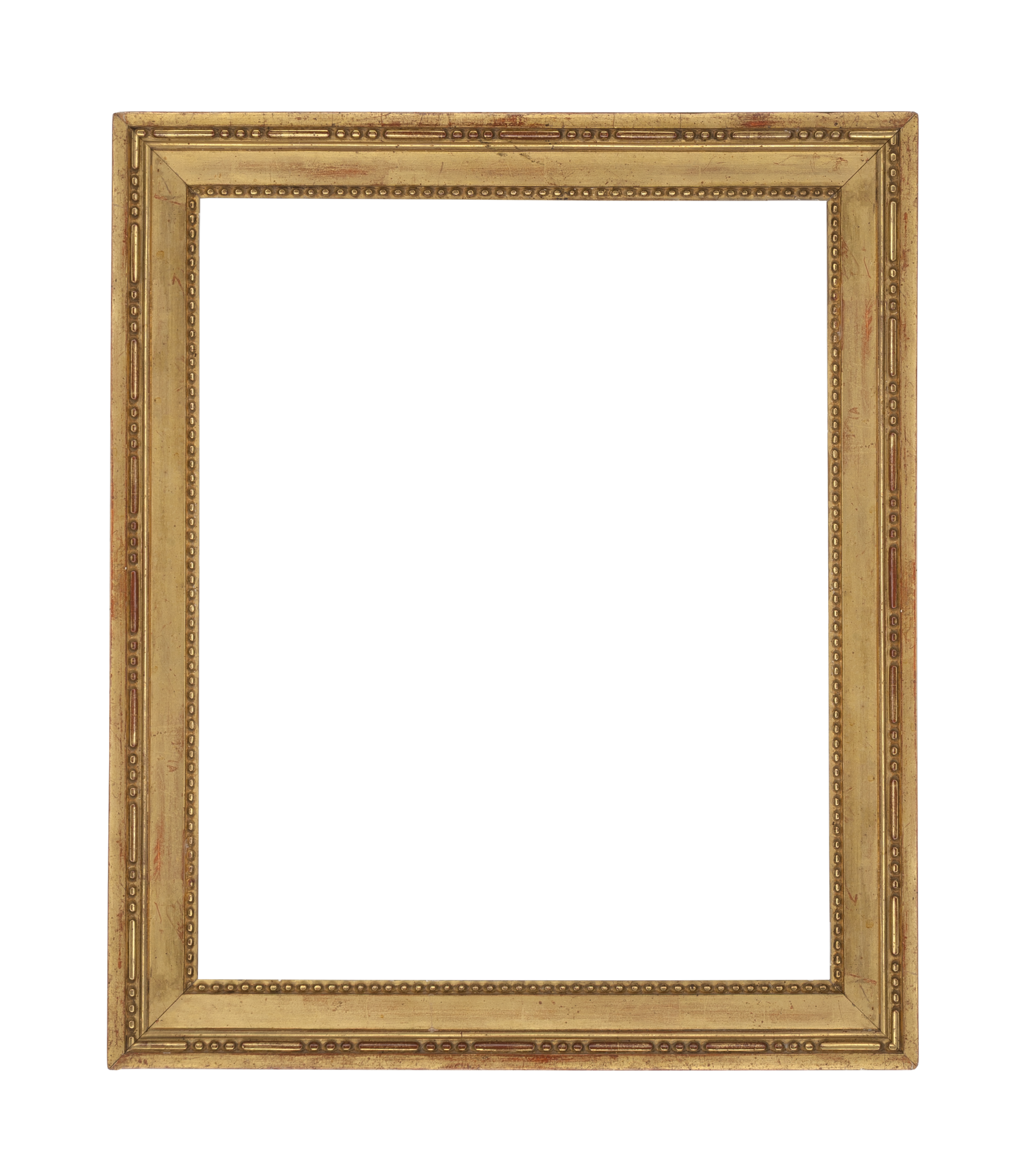 French 18th Century  Louis 16th Beaded  Gold Frame