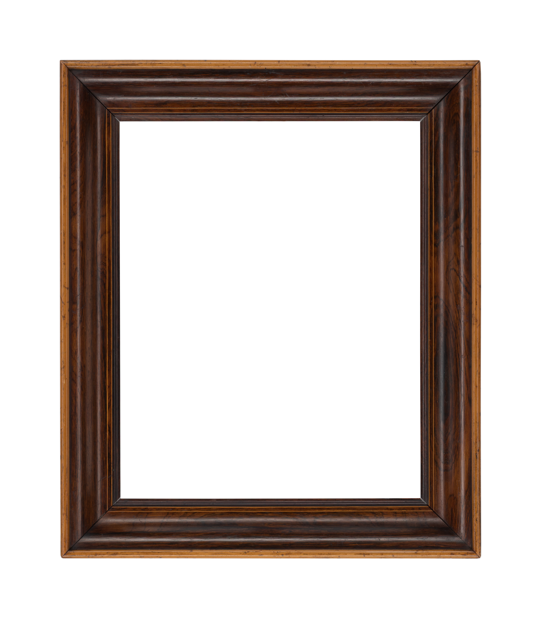 American 19th Century   Molding  Walnut Frame