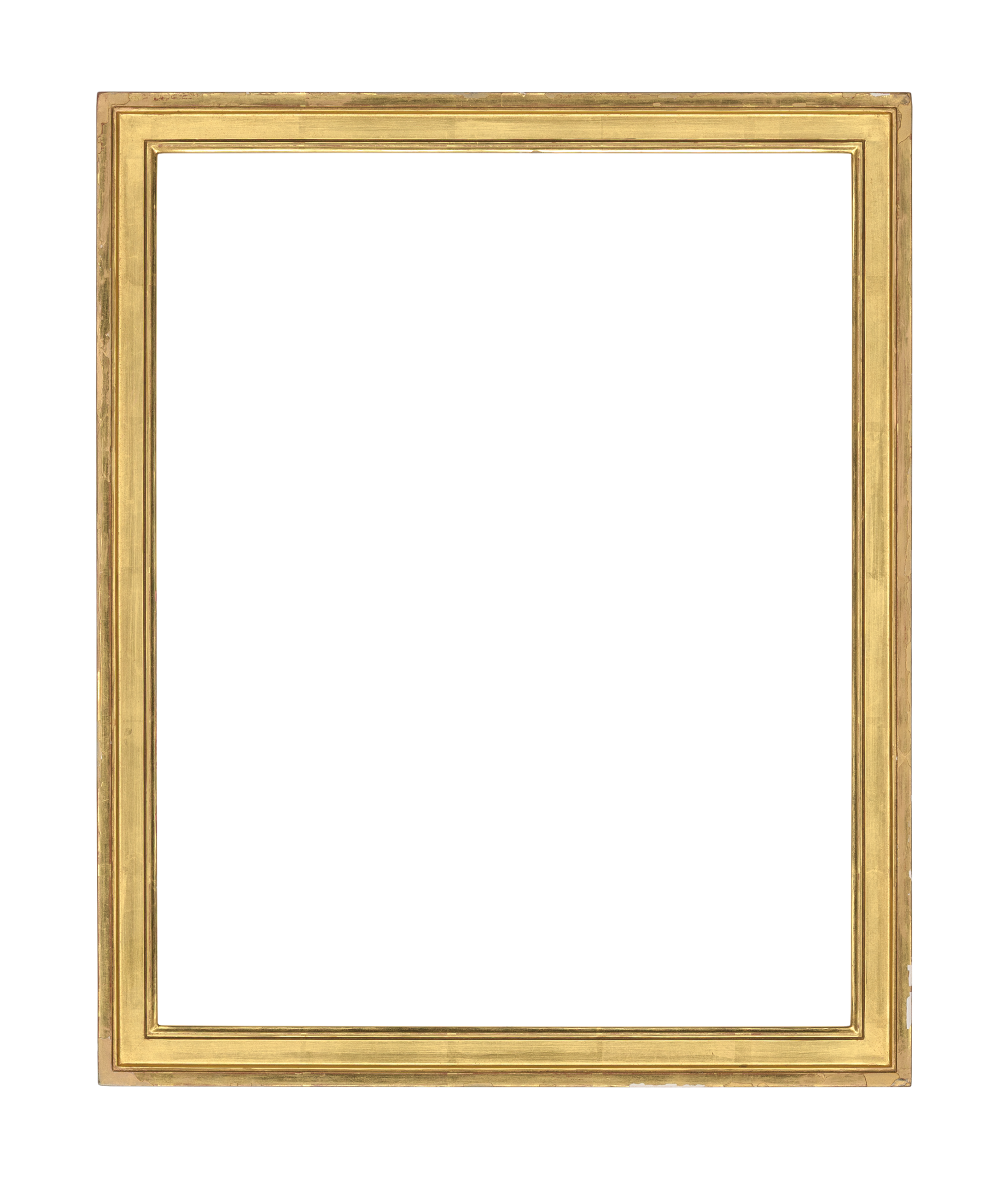American 21st Century  Modern Molding  Gold Frame